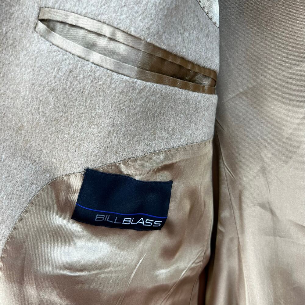 Bill Blass Blazer Men's Size M 40S Tan 100% Camel Hair Beige Lined Business Wear - Picture 4 of 13